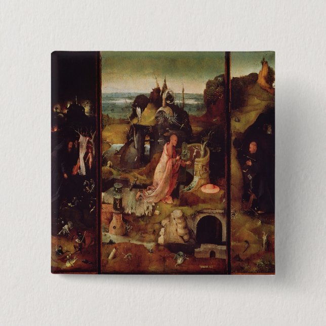 Altarpiece der Einsiedler (Öl auf Platte) Button (Vorderseite)