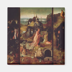Altarpiece der Einsiedler (Öl auf Platte) Magnet