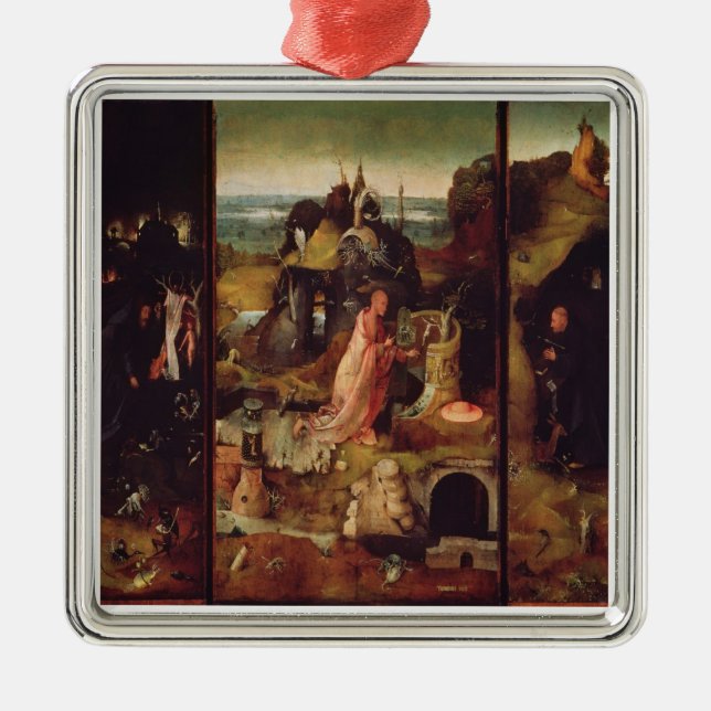 Altarpiece der Einsiedler (Öl auf Platte) Ornament Aus Metall (Vorne)