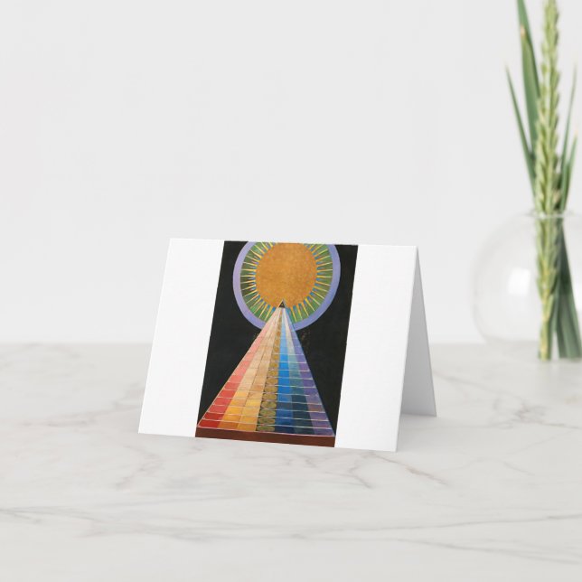 Altarpiece, Gruppe X, Nr. 1 von Hilma af Klint Dankeskarte (Vorderseite)