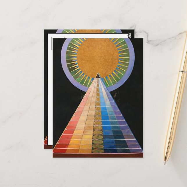 Altarpiece, Gruppe X, Nr. 1 von Hilma af Klint Postkarte (Vorderseite/Rückseite Beispiel)