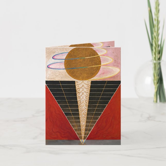 Altarpiece, Gruppe X, Nr. 2 von Hilma af Klint Dankeskarte (Vorderseite)