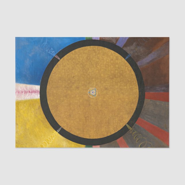 Altarpiece, Gruppe X, Nr. 3 von Hilma af Klint Seidenpapier (Vorderseite)