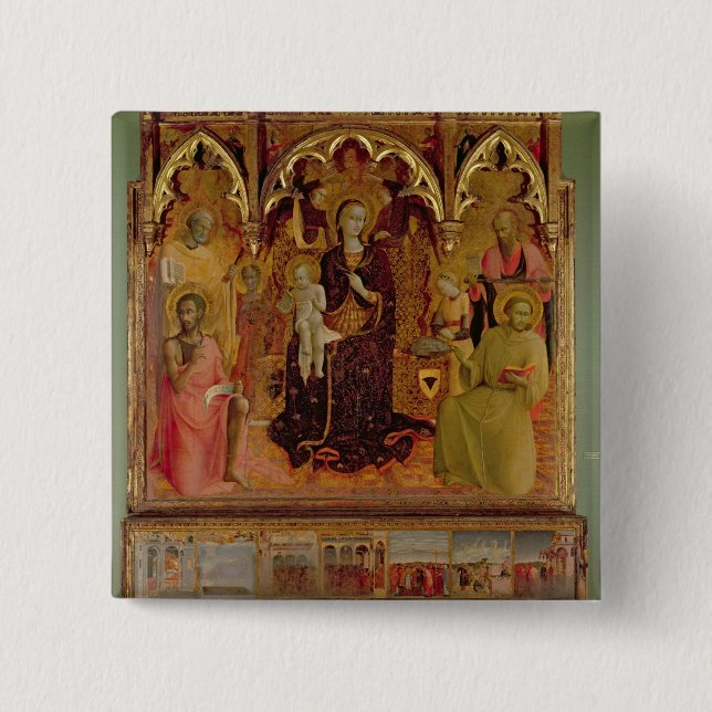 Altarpiece Madonnas des Schnees, c.1430-32 ( Button (Vorderseite)