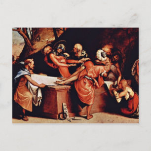 Altarpolyptychon San Bartolomeo in Bergamo Pred Postkarte