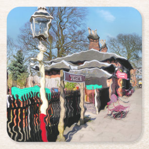 ALTBAHNHOF RECHTECKIGER PAPPUNTERSETZER