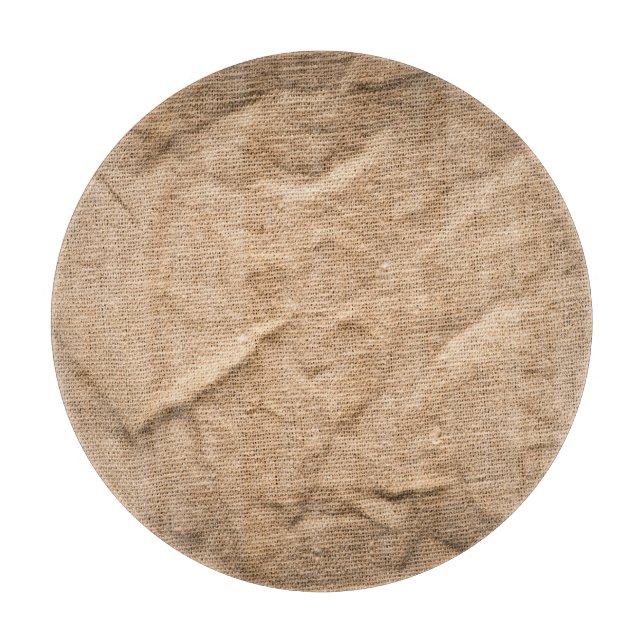 Altbraun Stoff: texturierter Hintergrund. Schneidebrett (Vorderseite)