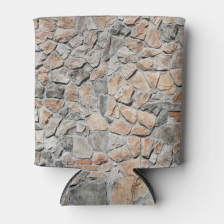 Altbraune Burg Stone Textur Dosenkühler