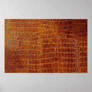 altbraune Ledertextur Poster