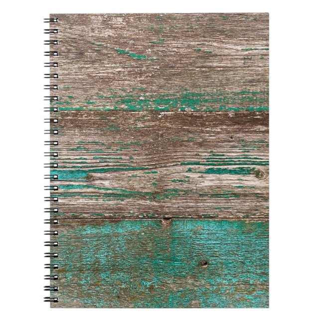 Altbrauner Holzboden mit Peelingschmerzen Notizblock (Vorderseite)