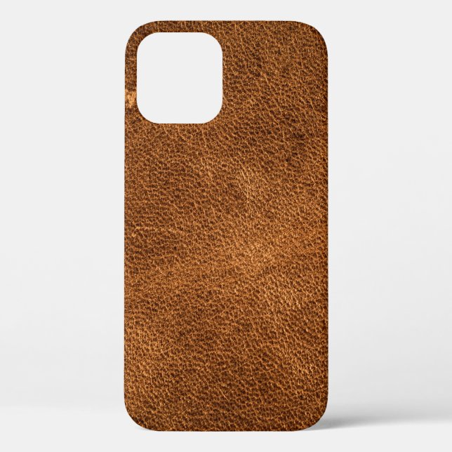 Altbraunes Leder Case-Mate iPhone Hülle (Rückseite)