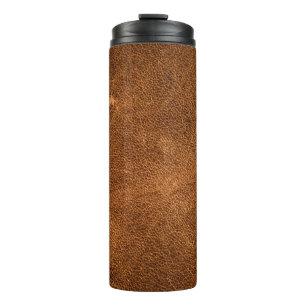 Altbraunes Leder Thermosbecher
