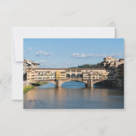 Altbrücke Ponte Vecchio - Florenz, Italien Einladung