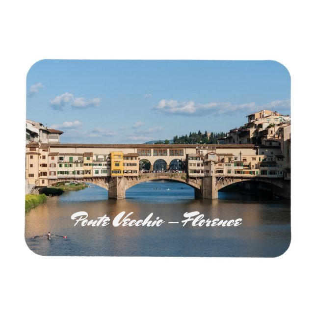 Altbrücke Ponte Vecchio - Florenz, Italien Magnet (Horizontal)