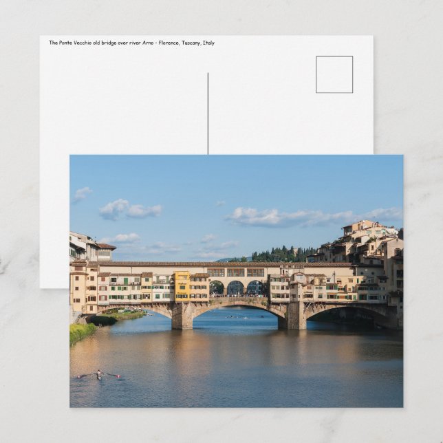 Altbrücke Ponte Vecchio - Florenz, Italien Postkarte (Vorne/Hinten)