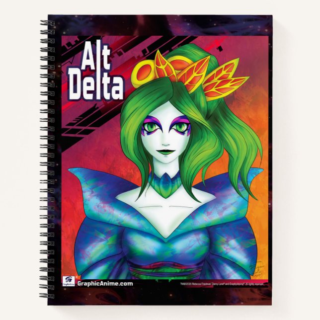 AltDelta Sketch Buch: Kabuki Green Notizbuch (Vorderseite)