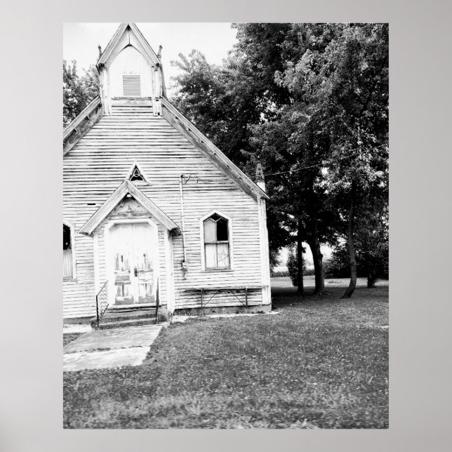 Alte Abandoned Architecture Indiana Church Foto Poster (Vorne)