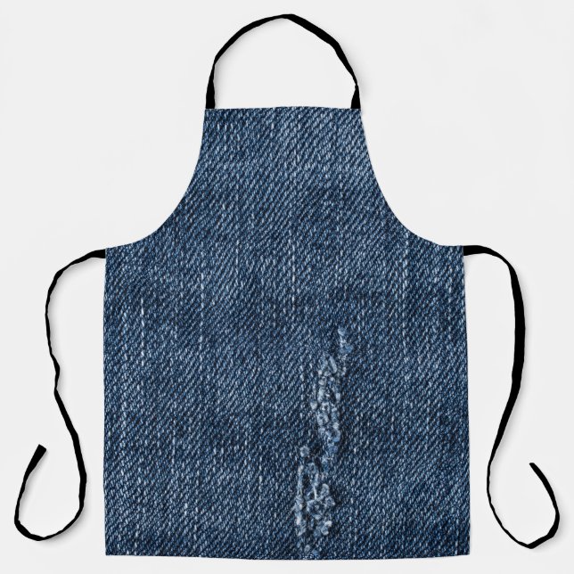 Alte abgerissene Denim: Jeans Textur. Schürze (Vorderseite)