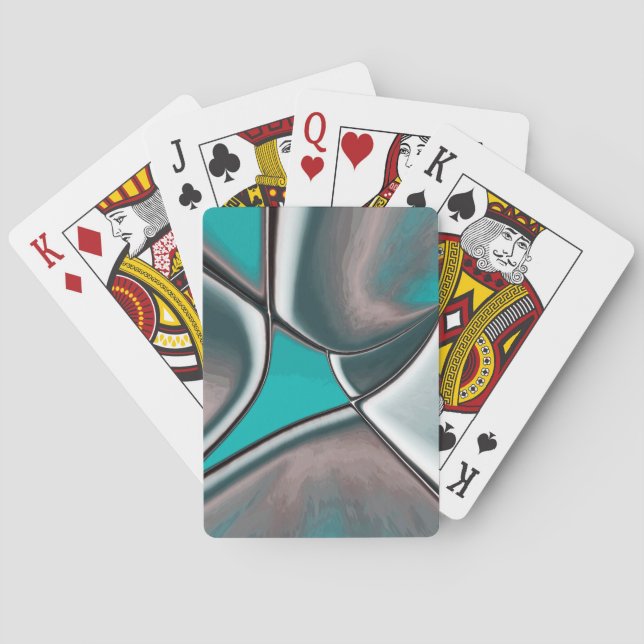 Alte, abgerundete und abgerundete Tellerformen, be Spielkarten (Rückseite)