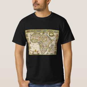 Alte Afrika-Karte von Hondius und Jansson T-Shirt