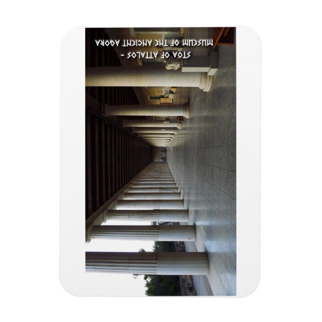 Alte Agora von Athen, Griechenland. Stoa of Attalo Magnet (Vertikal)