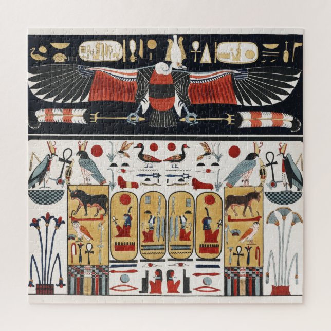 Alte ägyptische Adler Illustration und Ägypten Kun (Vertikal)