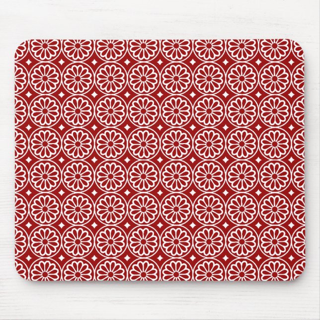 Alte ägyptische Blume - Ruby Red Mousepad (Vorne)