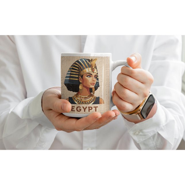 Alte Ägyptische Farbige Königin Pharaohs Tasse (Von Creator hochgeladen)