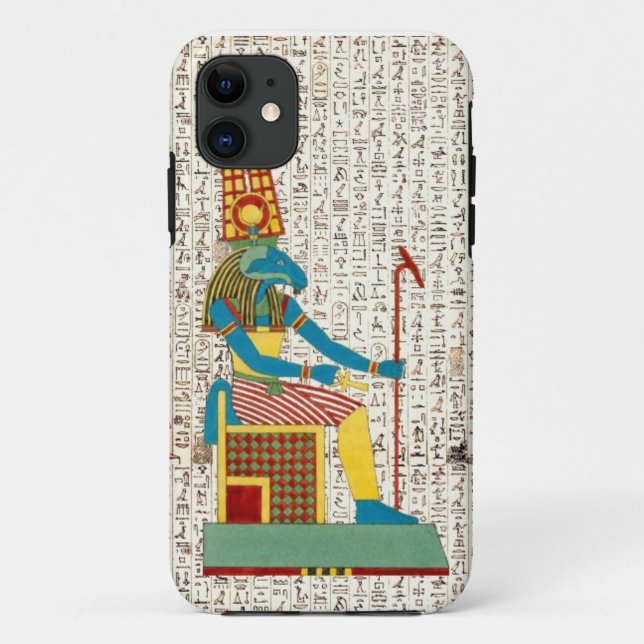 Alte ägyptische Gott Amun Hieroglyphics Design Case-Mate iPhone Hülle (Rückseite)