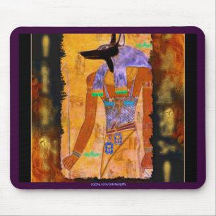 Alte ägyptische Gott Anubis Gift Range Mousepad