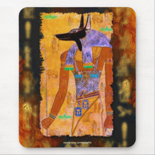 Alte ägyptische Gott Anubis Gift Range Mousepad