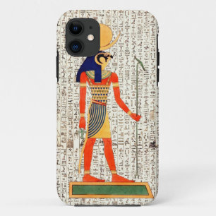 Alte ägyptische Gott Horus Hieroglyphics Design iPhone 11 Hülle