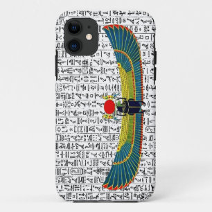 Alte ägyptische Gott Scarab Hieroglyphics Design title_seo2