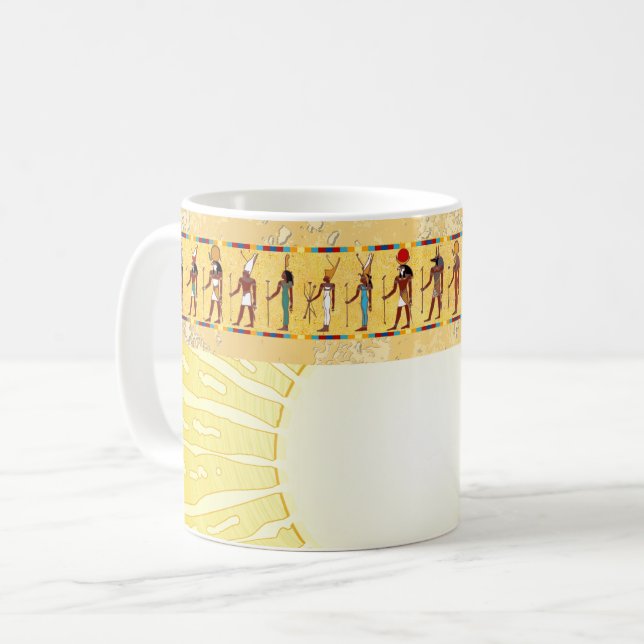 Alte ägyptische Götter und Göttinnen Kaffeetasse (Vorderseite Links)