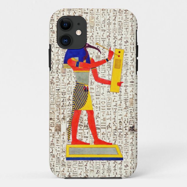 Alte ägyptische Gotthöhe-Hieroglyphen-Design Case-Mate iPhone Hülle (Rückseite)