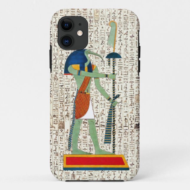 Alte ägyptische Gotthöhe-Hieroglyphen-Design Case-Mate iPhone Hülle (Rückseite)