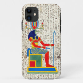 Alte ägyptische Gotthöhe-Hieroglyphen-Design iPhone 11 Hülle