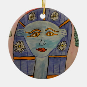 Alte ägyptische Göttin Keramik Ornament