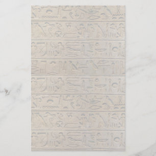 Alte ägyptische Hieroglyphen Design Writing Paper Briefpapier