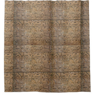 Alte ägyptische Hieroglyphen Duschvorhang