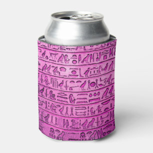 Alte ägyptische Hieroglyphen Lila kälter Dosenkühler