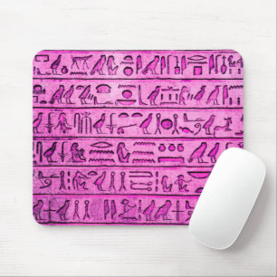 Alte ägyptische Hieroglyphen Lila Maus Pad Mousepad