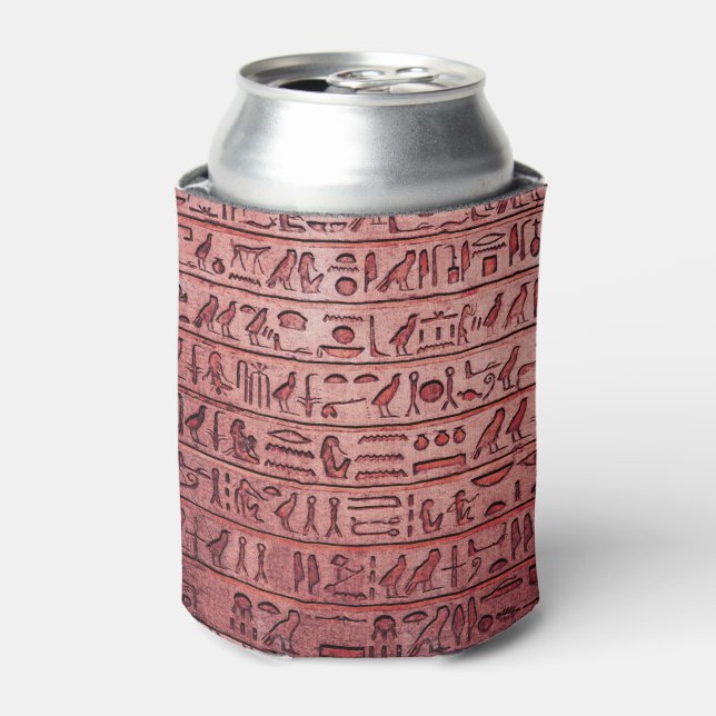 Alte ägyptische Hieroglyphen Rot kann kühler Dosenkühler (Kanne Vorderseite)
