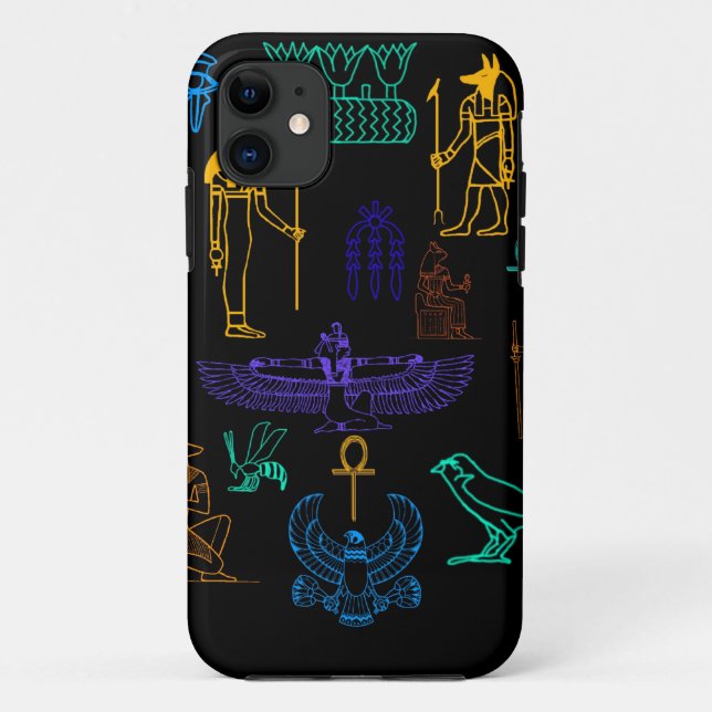 Alte ägyptische Hieroglyphen & Symbole Case-Mate iPhone Hülle (Rückseite)