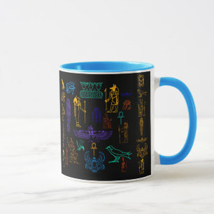 Alte ägyptische Hieroglyphen & Symbole Tasse