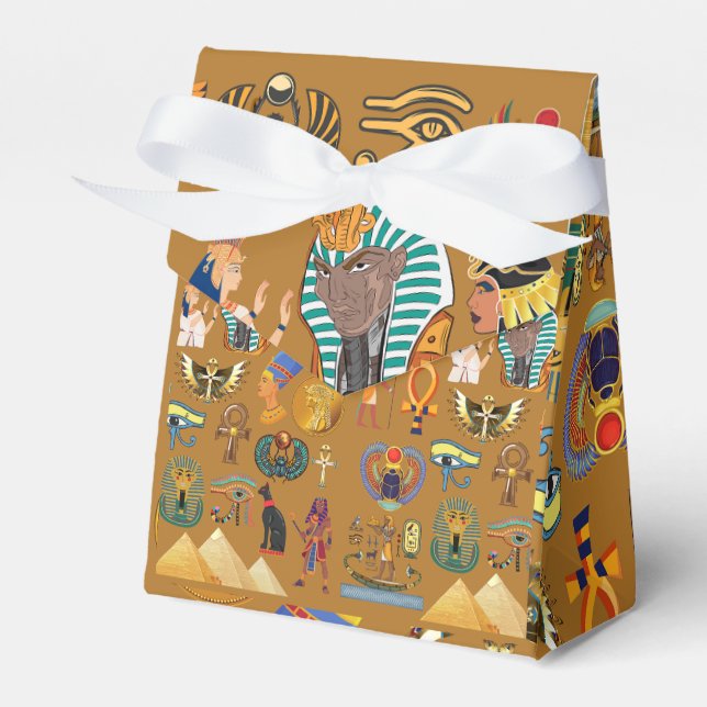 Alte ägyptische Hieroglyphie-Muster Hieroglyphi Geschenkschachtel (Vorderseite)