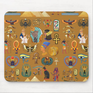 Alte ägyptische Hieroglyphie-Muster Hieroglyphi Mousepad