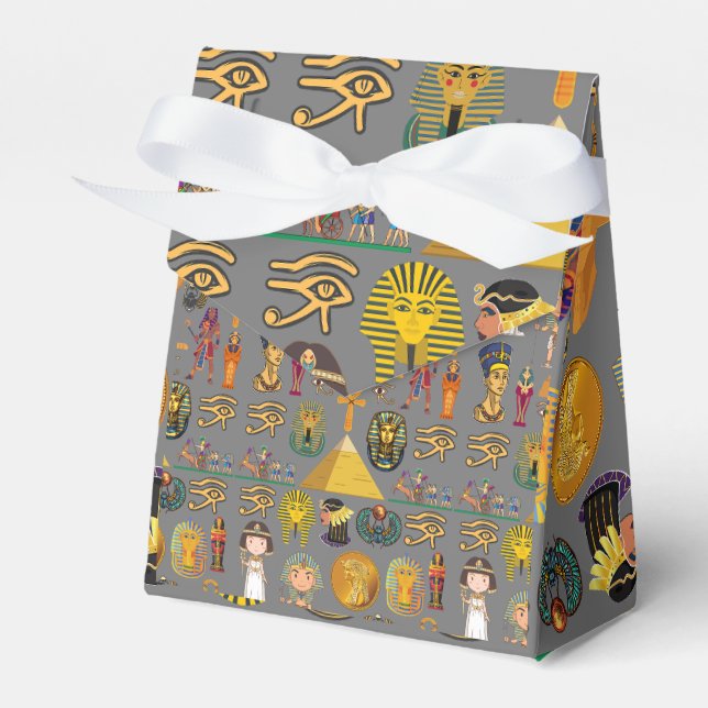 Alte ägyptische Hieroglyphie-Muster Pharao Geschenkschachtel (Vorderseite)