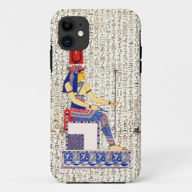 Alte ägyptische Königin Hieroglyphics Design Case-Mate iPhone Hülle (Rückseite)