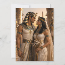 Alte ägyptische Königsfürsten Pharao Paar Hochzeit